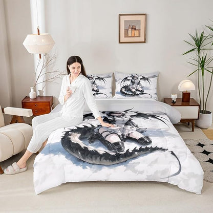 Erosebridal Anime Girl Bedding Set Toddler Size, Japanese Anime Comforter Set for Kids Girls Teens Women Bedroom, Cartoon Girl Quilt Japanese Animation Sci Fi Style Duvet Insert,1 Pillow Case