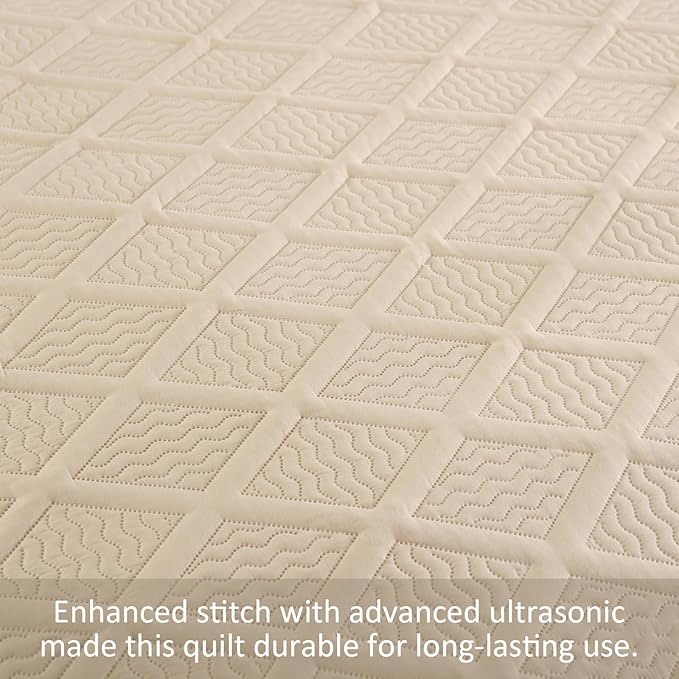 Yiran Camel Quilt Set Queen Size, 3 Piece Reversible Bedspreads Bedding Set, Fall Diamond Pattern Coverlet for All Season with 2 Pillow Shams (Full/Queen, 96x90 Inch)