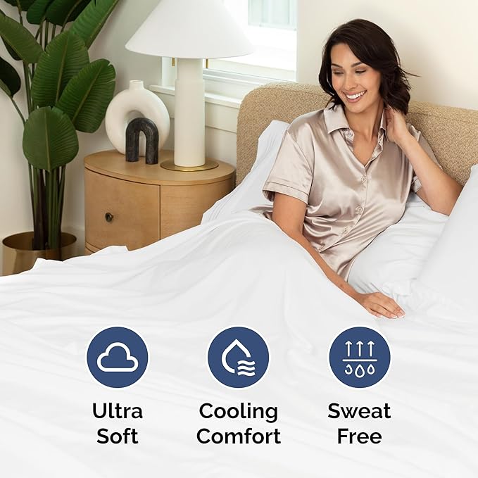 Split California King Bed Sheet Set - 5 Piece Split Cal King Size Sheets - Ultra-Soft, Breathable & Cooling - Comfy, Wrinkle & Fade Resistant - Fits 8" to 16" Inch Mattress with Deep Pockets - White