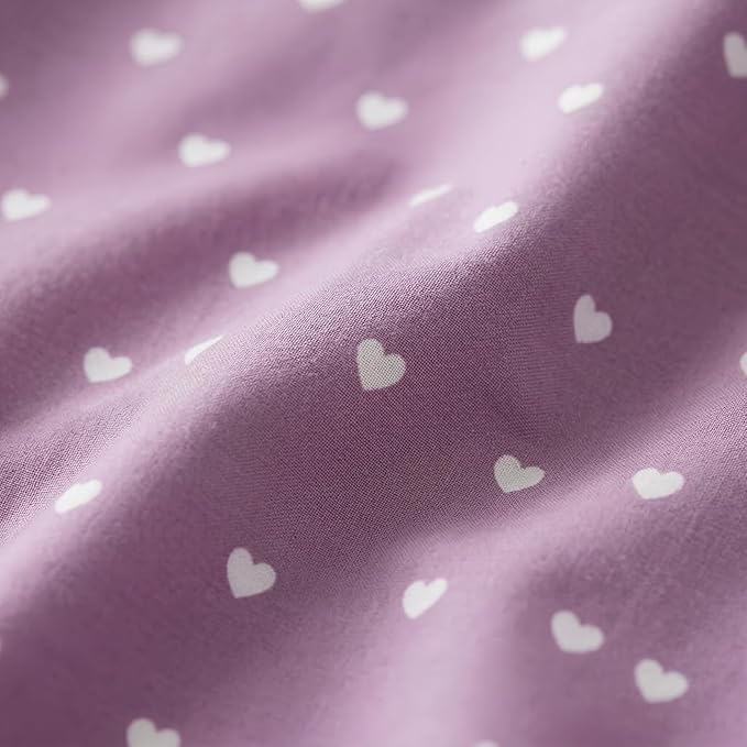 Purple Bow Comforter Set Full Size for Girls, 3Pcs Ribbon Bowknot Bedding for Kids Dreamy Priness Girly Bedroom Decor, Puple Floral Comforter Set with 2 Pillowcases, 79"x90"