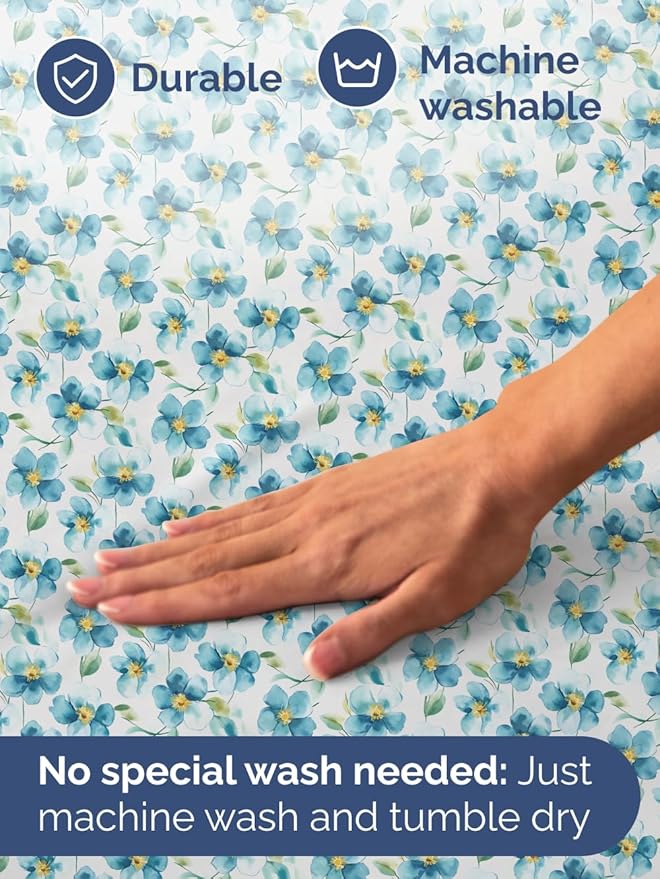 Floral Sheets - Flower Print Bed Sheet Set - 1 Flat, 1 Fitted & 1 Pillowcase w/ Deep Pockets - Comfy, Cozy, Wrinkle & Fade Free - Boho Botanical Bedding - Soft, Breathable & Cooling - Twin Size Set