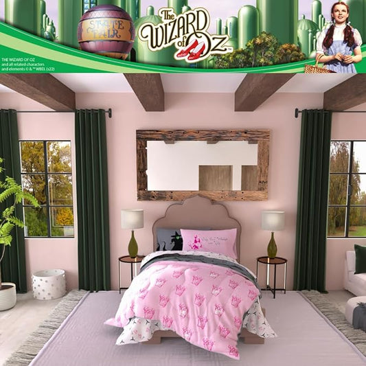 Collectibles The Wizard of OZ Bedding 7 Piece Super Soft Reversible Comforter and Sheet Set with Sham, Queen, (Officially Licensed Product) by Franco