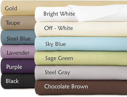 Southshore Fine Living, Inc. California King Bed Skirt - 14" Drop, Luxury Pleated Bed Skirts, California King Size Bedding Dust Ruffle, California King Size Bed Skirting, Sage Green