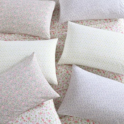 Laura Ashley - Queen Sheets, Cotton Percale Bedding Set, Lightweight & Breathable Home Decor (Evie Yellow, Queen)