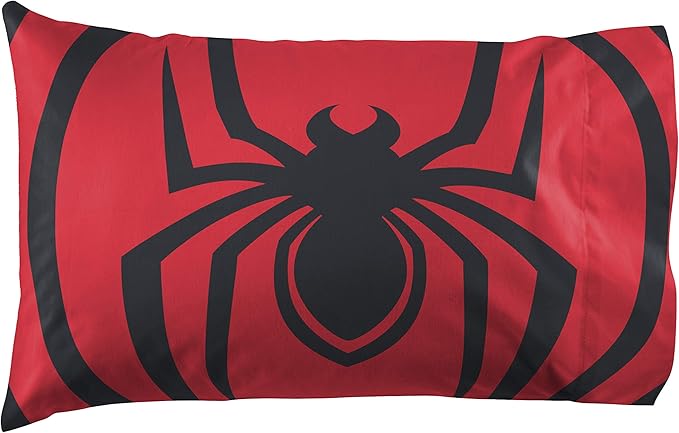 Jay Franco Marvel Miles Morales New Kid 5 Piece Twin Bed Set - Includes Comforter & Sheet Set Bedding - Super Soft Fade Resistant Microfiber (Official Marvel Product)