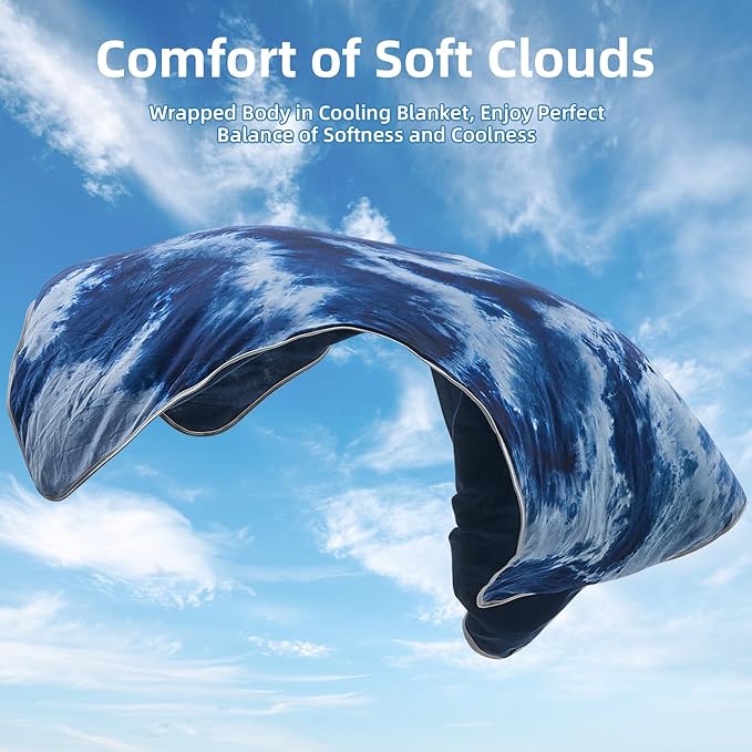 inhand Cooling Blanket Full Size (80"x90"), Cooling Blankets for Hot Sleepers, Absorbs Heat to Keep Adults Cool for Summer Nights Sweats, Thin Cold Lightweight Blanket for Couch Bed, All Season Use