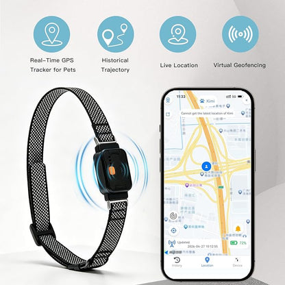 GPS Dog Collar, Wireless Pet Fence & GPS Pet Tracker Blue | GPS dog collar with app control, wireless pet fence, virtual boundaries, real-time tracking and activity monitoring，no fee.