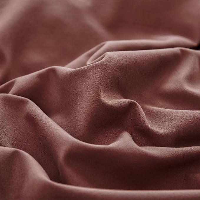 Houseri Brick Red Comforter Set King Brick Color Dark Purple Bedding Sets King Size Women Plum Vintage Comforter Blackish Red Bedding Men Soft Aubergine Comforter Brown Red Bed Quilt Blanket King