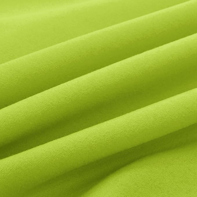 Elegant Comfort Luxury Ultra-Soft 2-Piece Pillowcase Set - 1500 Premium Hotel Quality Microfiber Double Brushed - Wrinkle Resistant, King, Lime
