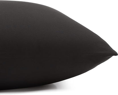 Amazon Basics Lightweight Super Soft, Breathable Wrinkle-Free Microfiber 4 Piece Bed Sheet Set with 14-Inch Deep Pockets, King, Black, Solid