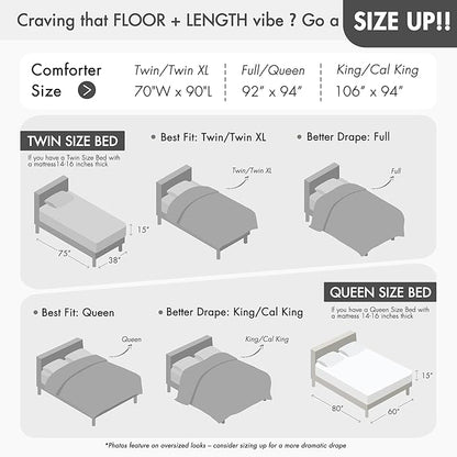 Woolrich King Comforter Set Cotton Stone Washed, Oversized Comforters King Size Bed, All Season Down Alternative Overfilled King Size Comforter, McKenzie, King/Cal King Blue 3 Piece