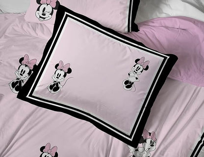 Jay Franco Kids Comforter Set Includes Sheets and Pillow Covers - Soft and Cozy Bed Set for Stylish Room Decor, Official Licensed Bedding, Multi - Minnie Mouse, 7 Piece Full