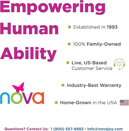 NOVA Waterproof Reusable Underpad for Chair, Seat, Furniture or Bed with Velour Soft Top Layer, Washable Incontinence Seat & Surface Overlay, Super Absorbent, 22” x 21” Size, Brown
