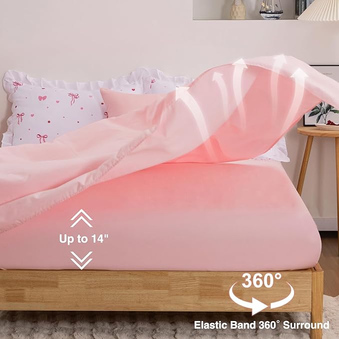 A Nice Night Polka Dot Bow Comforter Set,6 Piece Bed in a Bag Chic Bowknot Bedding Sets,Princess Style,White Room Decor for Girls,Full