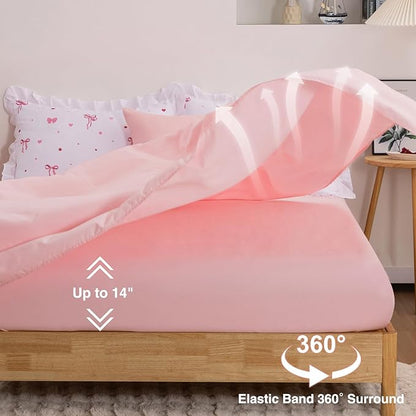 A Nice Night Polka Dot Bow Comforter Set,6 Piece Bed in a Bag Chic Bowknot Bedding Sets,Princess Style,White Room Decor for Girls,Full
