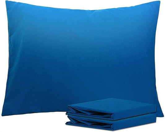 NTBAY Standard Pillowcase Set - 2 Pack Brushed Microfiber 20x26 Pillowcases - Soft, Wrinkle-Free, Fade-Resistant, Stain-Resistant, Royal Blue Pillowcases with Envelope Closure - 20x26 Inches