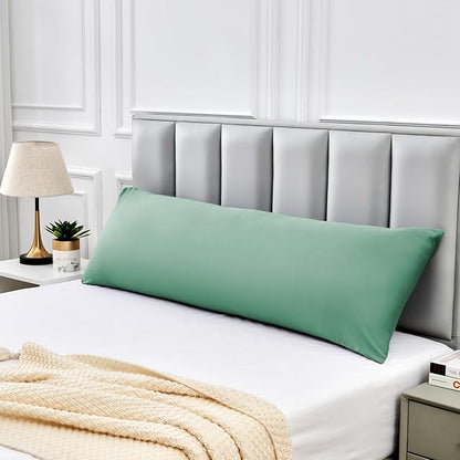 Warmstar Cotton Body Pillow Cover 1 Pack, 600 Thread Count, 20"x54", Long Body Pillow Case Cover, Soft, Breathable, Envelope Closure, Zephyr Green