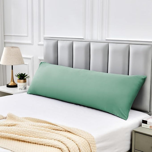 Warmstar Cotton Body Pillow Cover 1 Pack, 600 Thread Count, 20"x54", Long Body Pillow Case Cover, Soft, Breathable, Envelope Closure, Zephyr Green