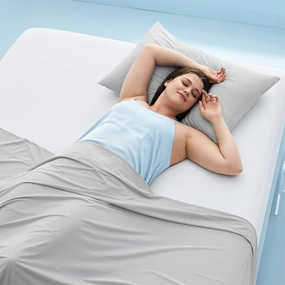 Bedsure Cooling Fitted Sheet King Size for Hot Sleeper, King Fitted Sheet Only with 360° Elastic Band, Q-Max 0.4, Temperature Regulation Bedding for Night Sweats, 16" Deep (up to 18"), White