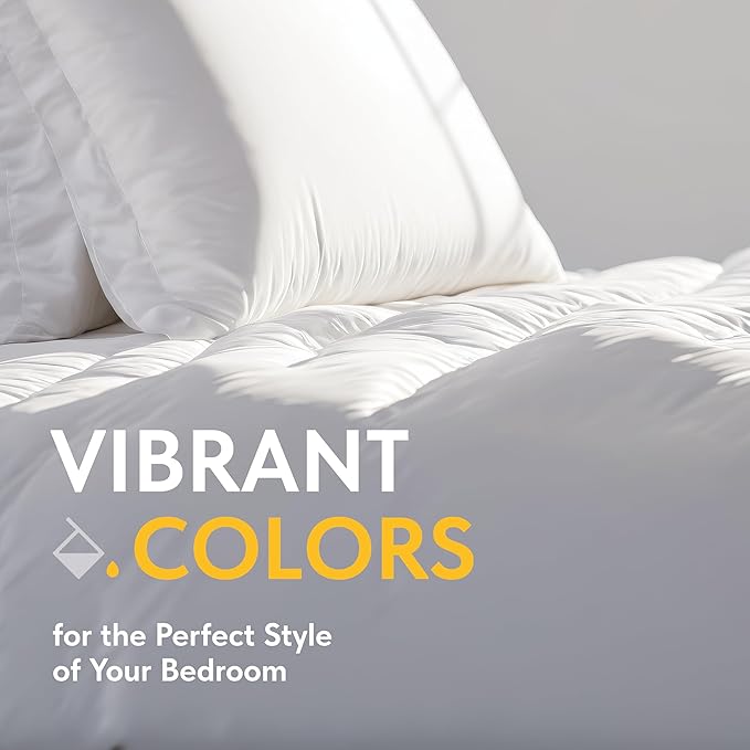 White Classic White Queen Duvet Cover Set, Microfiber Duvet Cover with Zipper, Duvet Cover Set of 1 Down Comforter Cover with 2 Pillow Shams, Luxury Comforter Cover Queen Size | Comforter Not Included