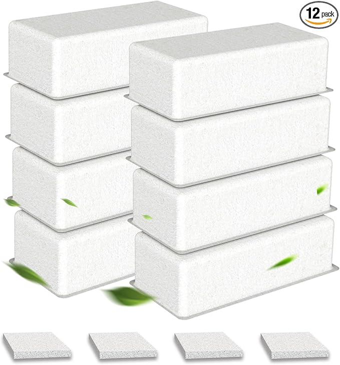 Cat Water Fountain Filter Replacement 12 Packs for UPAWPIA 4L Pet Water Foutain 8 Filters & 4 Sponges Water Filter for Cat Fountain