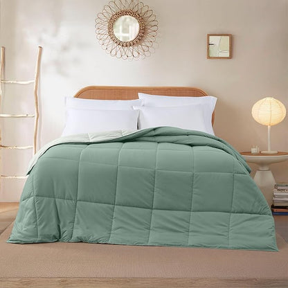 Modern Threads Down Alternative Reversible Comforter Ivory/Sage Green Twin