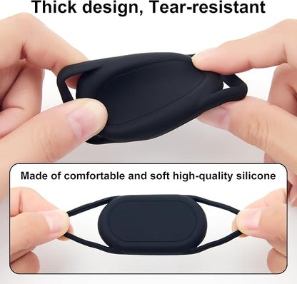 DDJ [2 Pack] Dog Collar Holder for Samsung Smart Tag 2, Dog GPS Tracker Waterproof Silicone Case for Galaxy Smarttag2, Anti-Lost and Scratch Resistant, for Cat, Pet, Fits Different Width Collars