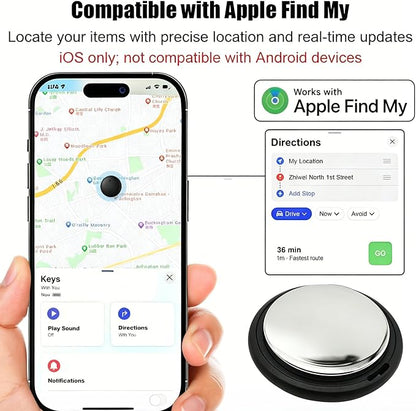 GPS Tracker for Vehicles No Subscription for iOS Only - 4 Pack | Undetectable Car Tracker, Precise Location Bluetooth Tag Compatible with Apple Find My for Key Luggage Kid Pet