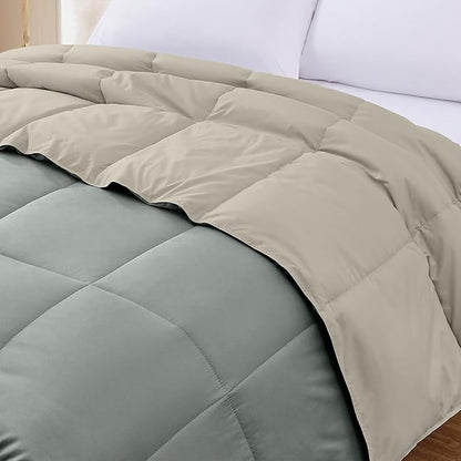 Modern Threads Down Alternative Reversible Comforter Sage Green/Cream King