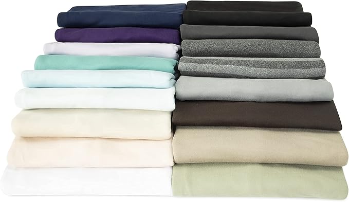 Jersey Knit Pillow Cases Standard/Queen Set of 2 - Grey Pillowcases with Ultra Soft T-Shirt Like Microfiber Blend - Envelope Closure & Suitable for Queen/Standard Pillows, Light Gray