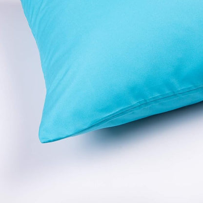 FLXXIE King Pillow Cases Set of 2, Soft Microfiber Pillow Covers with Envelope Closure, Wrinkle, Fade and Stain Resistant Pillowcases, 20x36, Blue