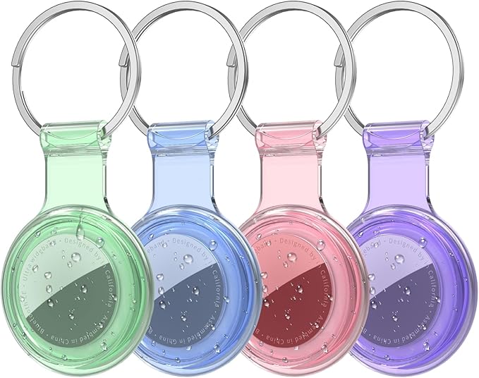 Compatible for AirTag Holder Keychain for Apple Air Tag 1st&2nd Generation | Airtag Key Chain Ring Case Cover for Air Tag Holder GPS Tracker Item Air Tags Finders Air Tagholder for Kids,Bags,Luggages