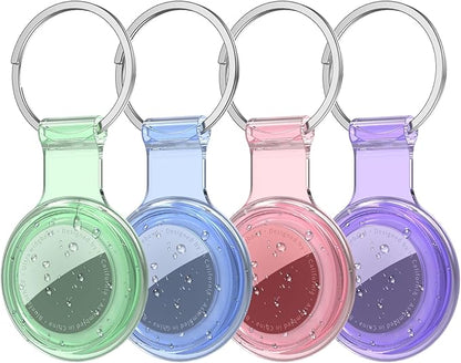 Compatible for AirTag Holder Keychain for Apple Air Tag 1st&2nd Generation | Airtag Key Chain Ring Case Cover for Air Tag Holder GPS Tracker Item Air Tags Finders Air Tagholder for Kids,Bags,Luggages
