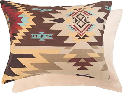 Donna Sharp Sand Dune Comforter Bedding Set - 3-Piece Queen Size Reversible Comforter Set - Includes 1 Plush Comforter and 2 Pillowcases - Machine Washable