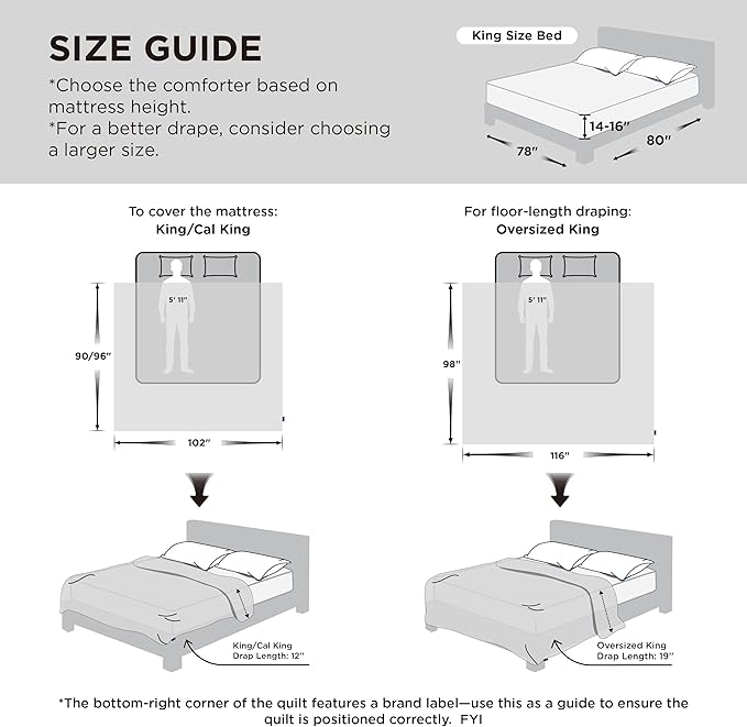 Bedsure Comforter Duvet Insert - Quilted Comforters Oversized King Size, All Season Duvet, GentleSoft Down Alternative Bedding, with 8 Tabs, Gifts for Women/Men, Pink, Oversized King 116 x 98 Inches