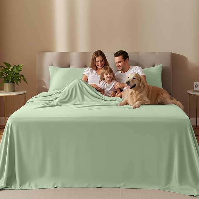 Utopia Bedding Twin Sheet Set – 3 Piece Bed Sheets for Twin Size Bed, Soft and Breathable Microfiber, Includes 1 Fitted Sheet, 1 Flat Sheet and 1 Pillowcase (Sage)