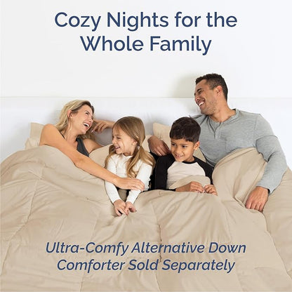 Cal King Size 4 Piece Sheet Set - Comfy Breathable & Cooling Bed Sheets Set - Hotel Luxury Bedding for Women, Men, Kids, Teens, Boys & Girls - Deep Pockets, Ultra-Soft, Wrinkle Free - Oeko-Tex - Cream