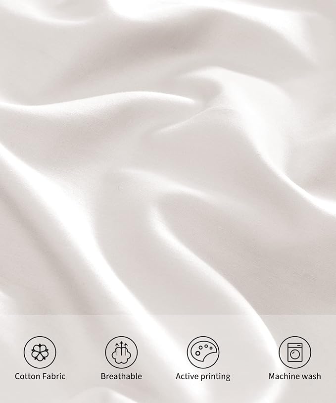 Warmstar Cotton Body Pillow Cover 1 Pack, 600 Thread Count Body Pillow case 20"x54", Long Body Pillow Case Cover Soft Breathable with Envelope Closure,White