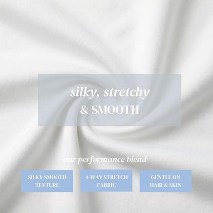 Beckham Hotel Collection Cooling Pillowcases for Hot Sleepers, Standard/Queen Size Set of 2, Cool Bedding, Envelope Closure, Silky Soft, Breathable, Moisture-Wicking, White