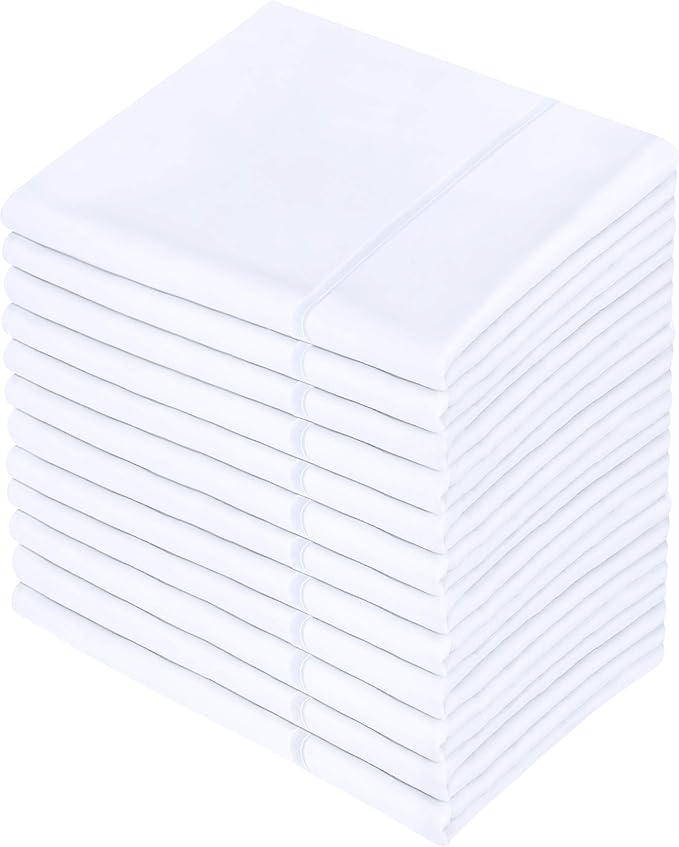 Utopia Bedding King Pillow Cases - 120 Pack - Envelope Closure - Soft Brushed Microfiber Fabric - Pillow Covers 20 X 40 Inches (King, White)