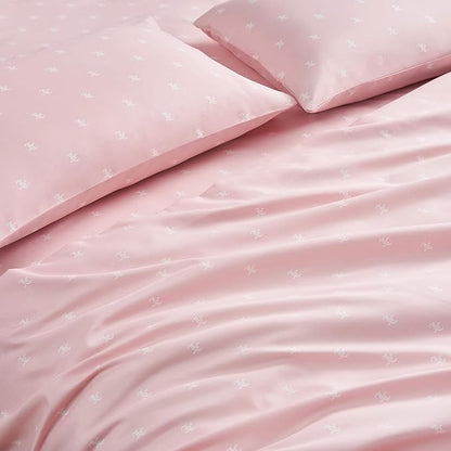 Juicy Couture Black Link Logo Printed Comforter Set, Queen – Complete 8-Piece Bed in a Bag Collection