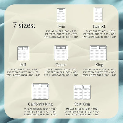 LuxClub 3 PC Sheet Bed Sheets Deep Pockets 18" Eco Friendly Wrinkle Free-Kids-Fitted Sheets Machine Washable Hotel Bedding Silky Soft - Aqua Twin XL