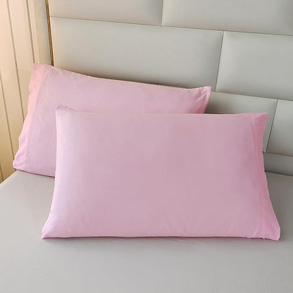 SDIII 3PCS Pink Twin Comforter Set with 2 Pillowcases, Brushed Microfiber Blush Pink Comforter Twin Lightweight, Dusty Rose Bedding All Season
