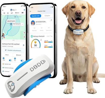 AI GPS Dog Tracker, Virtual Fence & AI Health Monitor, Waterproof