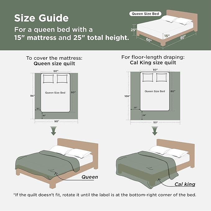 Bedsure Oversized Queen Comforter Set - 7 Pieces Floral Bedding Sets Sage Green Oversized Queen Bed in a Bag with Reversible Botanical Flowers Comforter, Sheets, Pillowcases & Shams