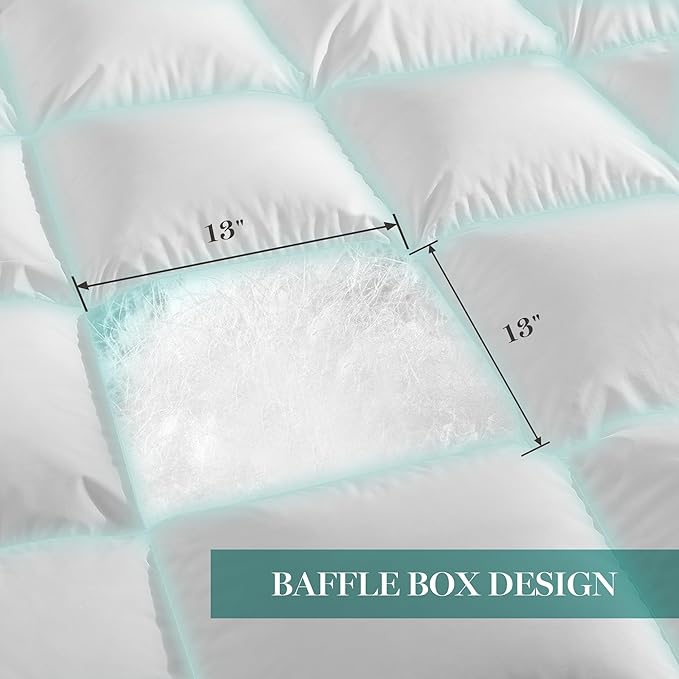 Martha Stewart White Goose King Size Feathers Down Fiber Comforter, Ultra Soft 100% Cotton Duvet Insert King, Hotel Luxury Hypoallergenic Comforter 95oz All Season Extra Warmth 106 x 90 Inch