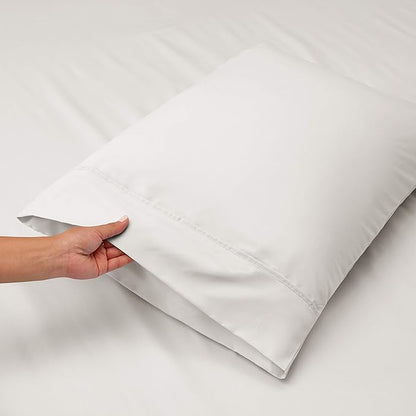 Hearth & Harbor Extra Deep Pocket Sheets - Fits Mattress 18-24 Inches Deep - Extra Deep Pocket California King Size - 6 Piece Cal King Sheets - Cal King, White