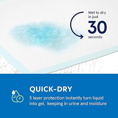 Puppy Pads Pet Pee Pads for Dogs & Puppy Training [300-COUNT] Potty Pads for Dogs 22" x 22" Leak-Proof Dog Pee Pads - Quick-Dry Surface - Heavy Duty Absorbent Disposable Dog Wee Pad Bulk Pack