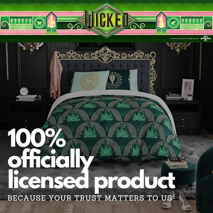Collectibles Wicked Lux Bedding 7 Piece Super Soft Reversible Comforter and Sheet Set with Sham, Full, (Officially Licensed Product) By Franco