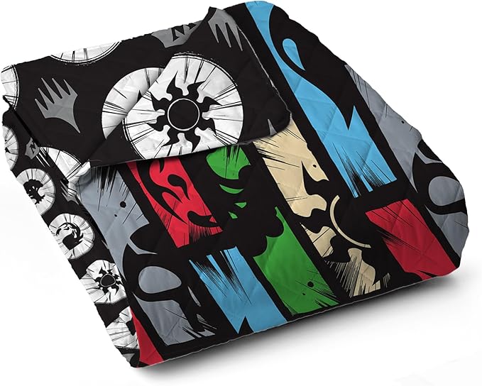 Northwest Magic The Gathering Animated Magic Twin Quilted Blanket, Comfy Throw, Adults Boys Girls, Soft Lightweight Bedding for Bed, or Couch, 60 x 90 inches